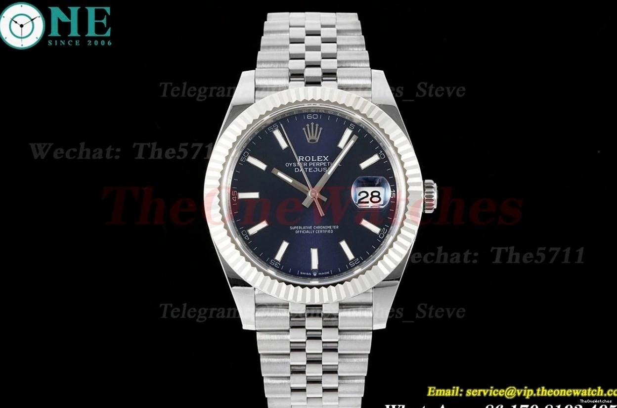 Jub A3235 Stk EWEF SS Datejust Blue SS 126334 41mm 0204